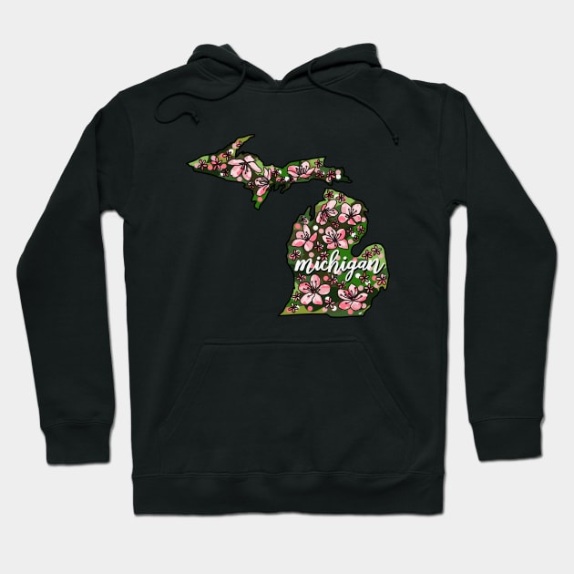 Michigan State Flowers Hoodie by monitdesign